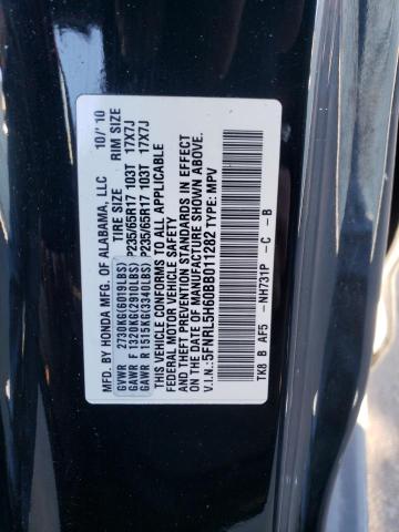 Photo 10 from auction – 2011 HONDA ODYSSEY EX with VIN 5FNRL5H60BB011282