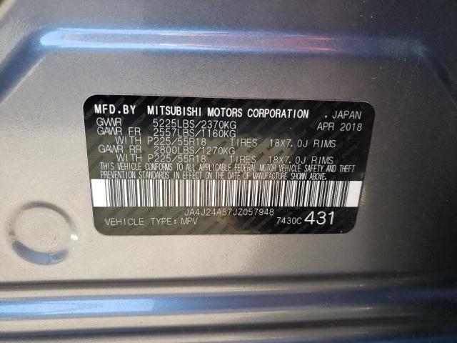 Photo 10 from auction – 2018 MITSUBISHI OUTLANDER with VIN JA4J24A57JZ057948