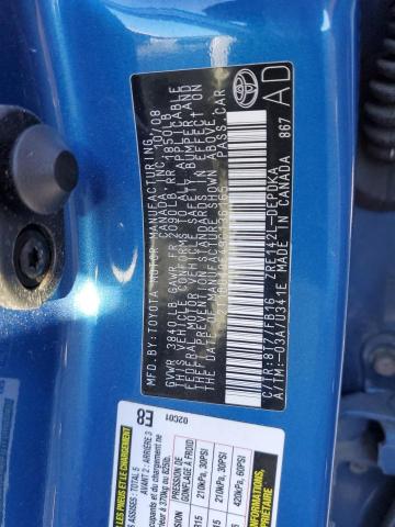 Photo 10 from auction – 2009 TOYOTA COROLLA with VIN 2T1BU40E49C136165