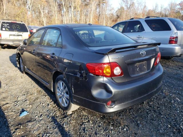 Photo 3 from auction – 2009 TOYOTA COROLLA BA with VIN 2T1BU40E39C185115