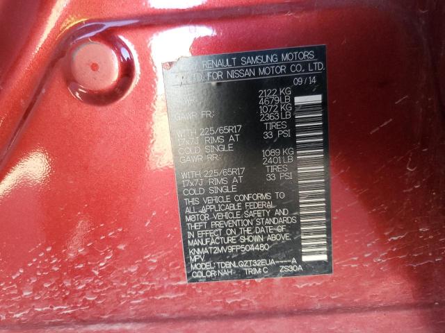 Photo 10 from auction – 2015 NISSAN ROGUE S with VIN KNMAT2MV9FP504480