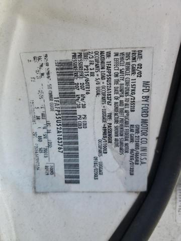 Photo 10 from auction – 2002 FORD TAURUS SES with VIN 1FAFP55U52A183767
