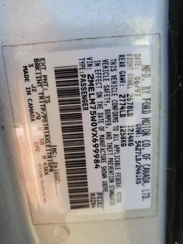 Photo 10 from auction – 1997 MERCURY GRAND MARQ with VIN 2MELM75W0VX699984