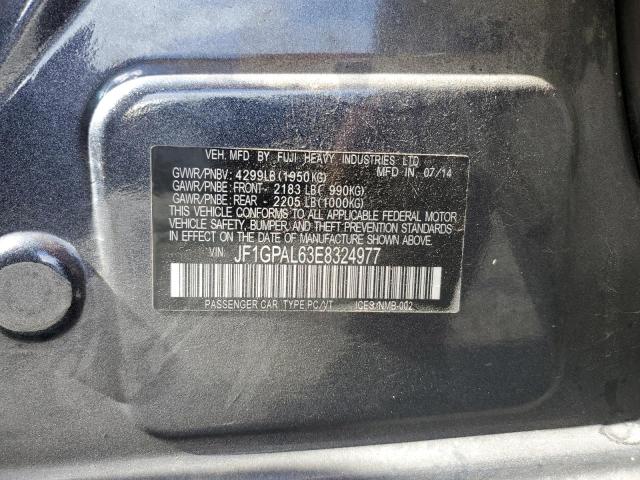 Photo 10 from auction – 2014 SUBARU IMPREZA SP with VIN JF1GPAL63E8324977
