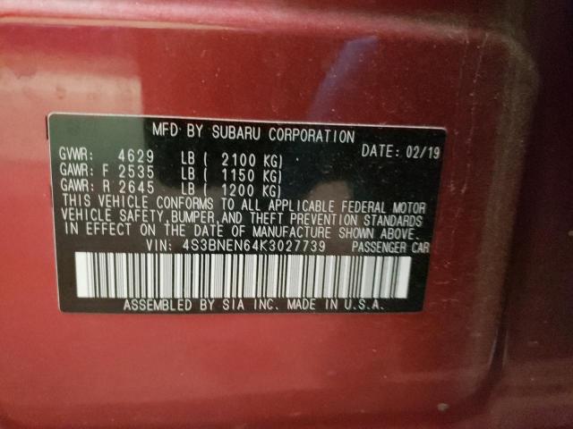 Photo 10 from auction – 2019 SUBARU LEGACY 3.6 with VIN 4S3BNEN64K3027739