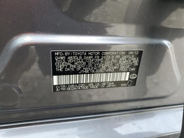 Photo 10 from auction – 2013 LEXUS GS 350 with VIN JTHBE1BL6D5014953