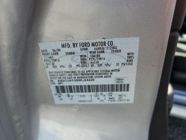 Photo 10 from auction – 2009 MERCURY MARINER with VIN 4M2CU91G59KJ24228