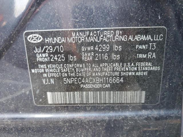 Photo 10 from auction – 2011 HYUNDAI SONATA SE with VIN 5NPEC4ACXBH116664