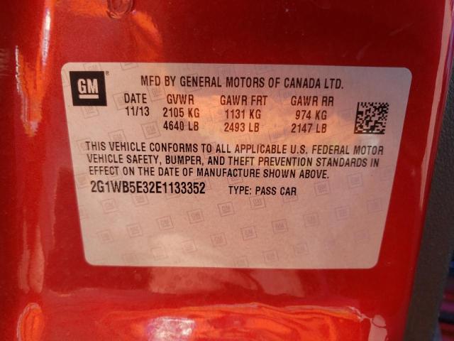 Photo 10 from auction – 2014 CHEVROLET IMPALA LIM with VIN 2G1WB5E32E1133352