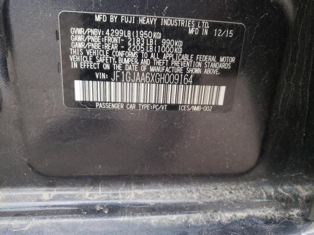 Photo 10 from auction – 2016 SUBARU IMPREZA with VIN JF1GJAA6XGH009164