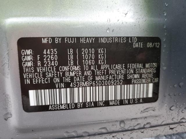 Photo 10 from auction – 2013 SUBARU LEGACY 2.5 with VIN 4S3BMBP65D3009252