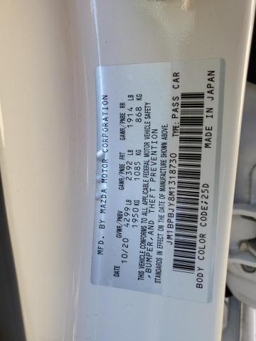 Photo 10 from auction – 2021 MAZDA 3 with VIN JM1BPBJY8M1318730