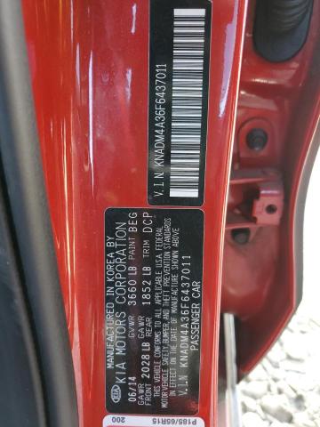 Photo 10 from auction – 2015 KIA RIO LX with VIN KNADM4A36F6437011