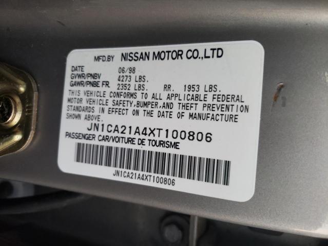 Photo 10 from auction – 1999 NISSAN MAXIMA GLE with VIN JN1CA21A4XT100806