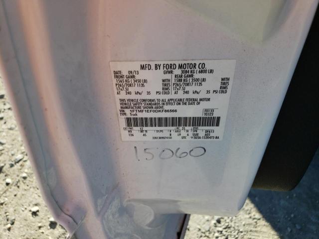 Photo 10 from auction – 2013 FORD F150 with VIN 1FTMF1EF0DKF86566