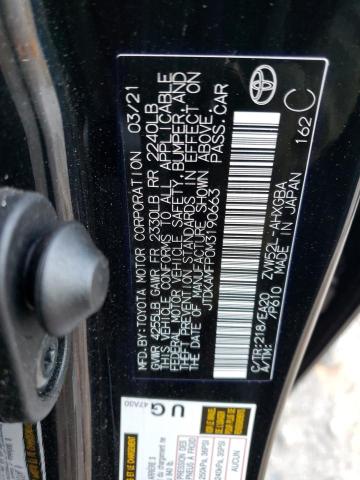 Photo 10 from auction – 2021 TOYOTA PRIUS PRIM with VIN JTDKAMFP0M3190663