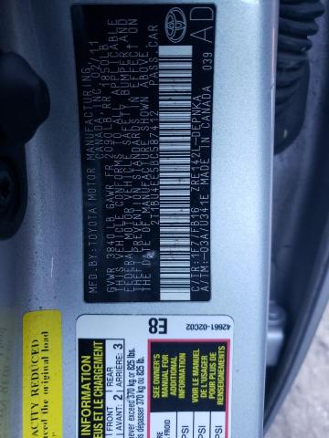Photo 10 from auction – 2011 TOYOTA COROLLA BA with VIN 2T1BU4EE5BC587412