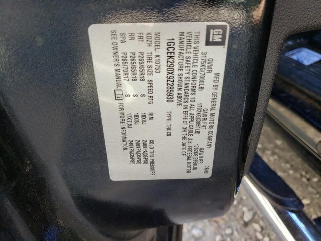 Photo 10 from auction – 2009 CHEVROLET SILVERADO with VIN 1GCEK290X9Z285930