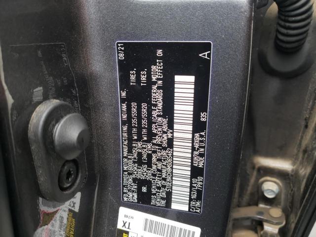 Photo 10 from auction – 2021 TOYOTA HIGHLANDER with VIN 5TDEBRCH8MS065462