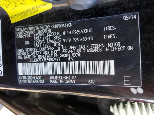 Photo 10 from auction – 2014 LEXUS GX 460 with VIN JTJBM7FX1E5082497