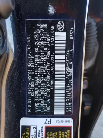 Photo 10 from auction – 2016 TOYOTA CAMRY LE with VIN 4T1BF1FK7GU193316