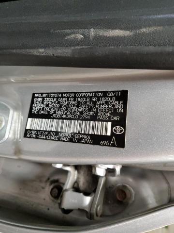 Photo 10 from auction – 2012 TOYOTA YARIS with VIN JTDBT4K39CL012794