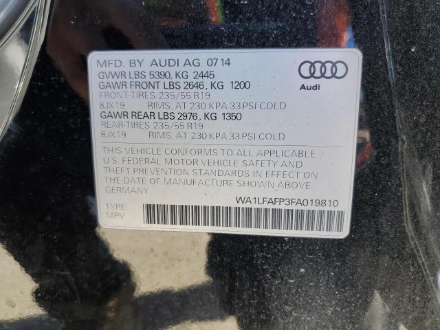 Photo 10 from auction – 2015 AUDI Q5 PREMIUM with VIN WA1LFAFP3FA019810