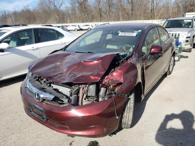 Photo 2 from auction – 2012 HONDA CIVIC LX with VIN 19XFB2F50CE092581