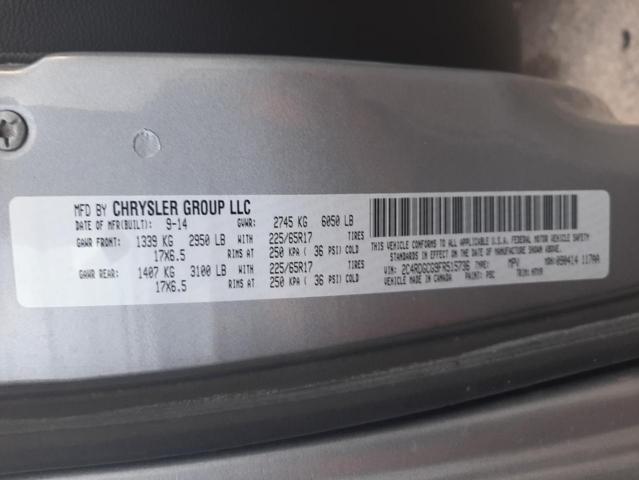 Photo 10 from auction – 2015 DODGE GRAND CARA with VIN 2C4RDGCG9FR515736