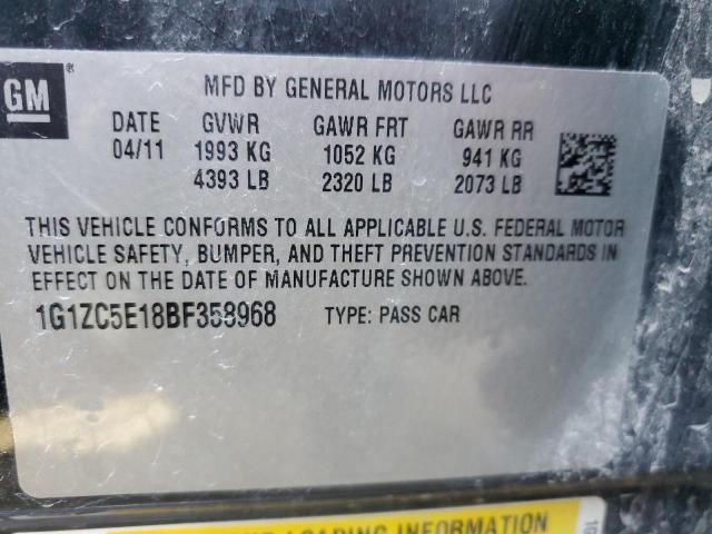 Photo 10 from auction – 2011 CHEVROLET MALIBU 1LT with VIN 1G1ZC5E18BF358968