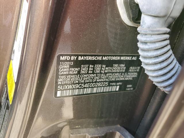 Photo 10 from auction – 2014 BMW X3 XDRIVE2 with VIN 5UXWX9C54E0D28225