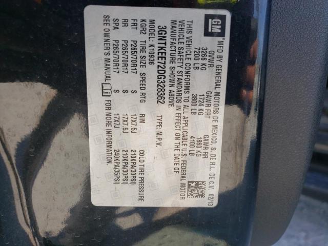 Photo 10 from auction – 2013 CHEVROLET AVALANCHE with VIN 3GNTKEE72DG328362