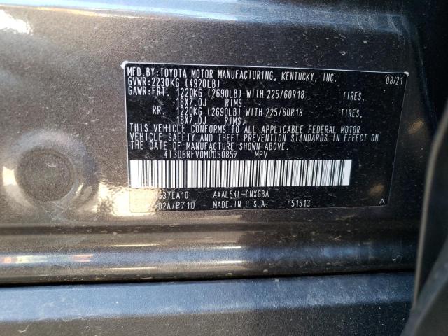 Photo 10 from auction – 2021 TOYOTA RAV4 LIMIT with VIN 4T3D6RFV0MU050857