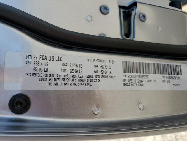 Photo 10 from auction – 2015 CHRYSLER 300C with VIN 2C3CCAEG3FH922156