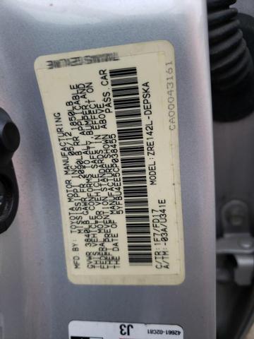 Photo 10 from auction – 2012 TOYOTA COROLLA BA with VIN 5YFBU4EE5CP038455