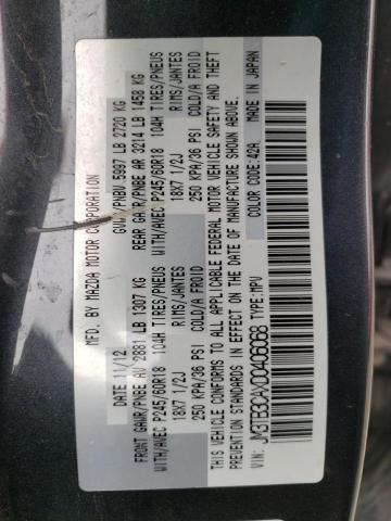 Photo 10 from auction – 2013 MAZDA CX-9 TOURI with VIN JM3TB3CAXD0406068
