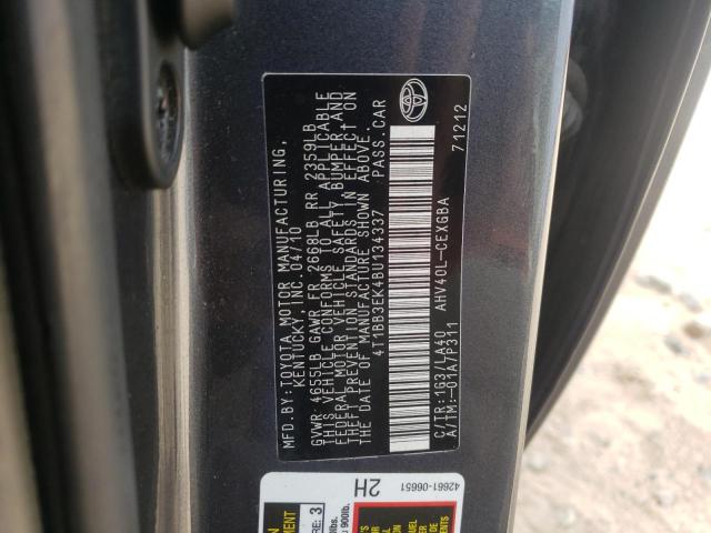 Photo 10 from auction – 2011 TOYOTA CAMRY HYBR with VIN 4T1BB3EK4BU134337