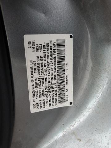 Photo 10 from auction – 2005 HONDA ODYSSEY EX with VIN 5FNRL384X5B065826