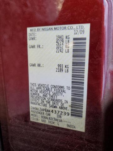 Photo 10 from auction – 2010 NISSAN ALTIMA BAS with VIN 1N4AL2AP8AN437239
