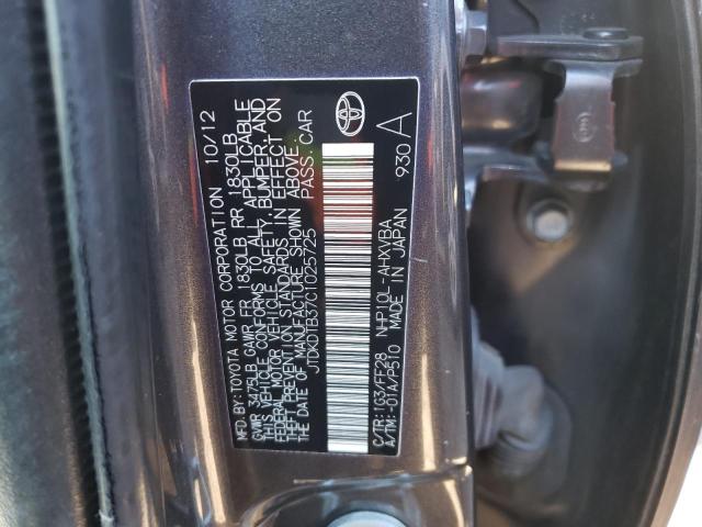 Photo 10 from auction – 2012 TOYOTA PRIUS C with VIN JTDKDTB37C1025725
