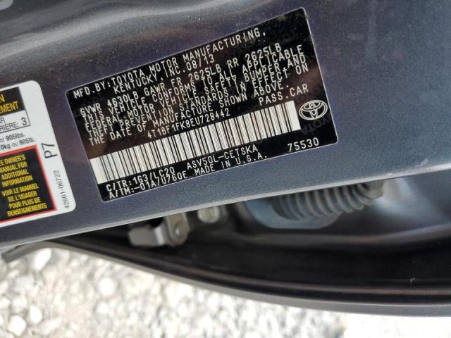 Photo 10 from auction – 2014 TOYOTA CAMRY L with VIN 4T1BF1FK8EU728442
