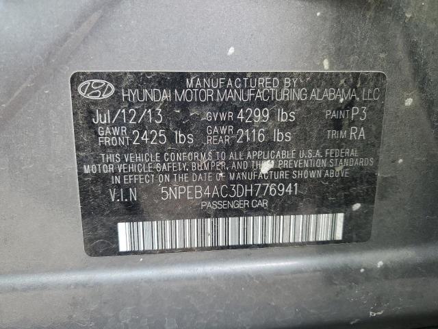 Photo 10 from auction – 2013 HYUNDAI SONATA GLS with VIN 5NPEB4AC3DH776941