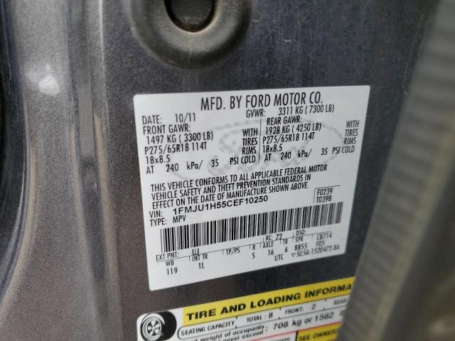 Photo 10 from auction – 2012 FORD EXPEDITION with VIN 1FMJU1H55CEF10250