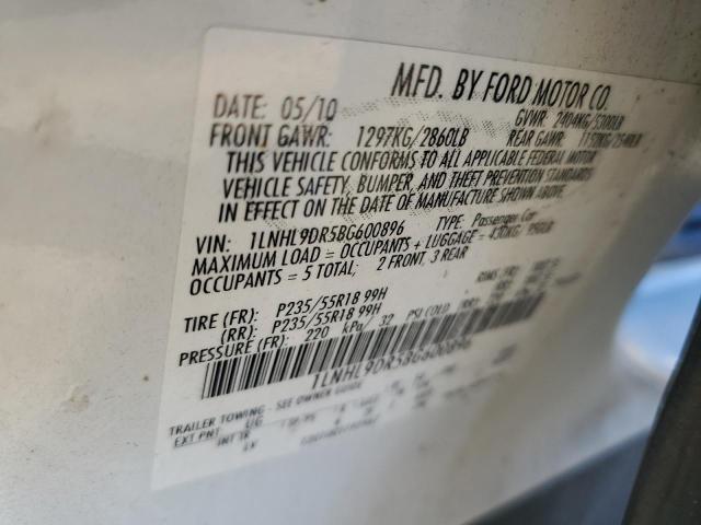 Photo 10 from auction – 2011 LINCOLN MKS with VIN 1LNHL9DR5BG600896