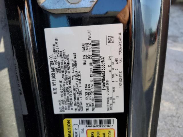 Photo 10 from auction – 2015 FORD MUSTANG with VIN 1FA6P8AMXF5359637