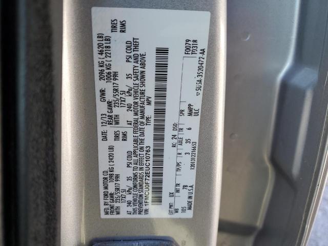 Photo 10 from auction – 2014 FORD ESCAPE S with VIN 1FMCU0F72EUC10763