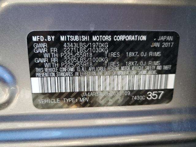 Photo 10 from auction – 2017 MITSUBISHI OUTLANDER with VIN JA4AR3AU0HZ033109