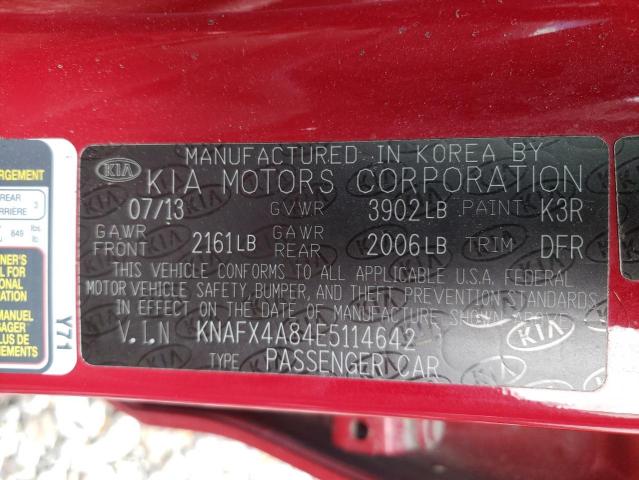 Photo 10 from auction – 2014 KIA FORTE EX with VIN KNAFX4A84E5114642