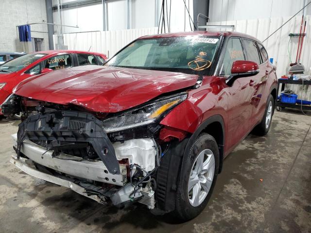 Photo 2 from auction – 2021 TOYOTA HIGHLANDER with VIN 5TDBZRBH7MS125702