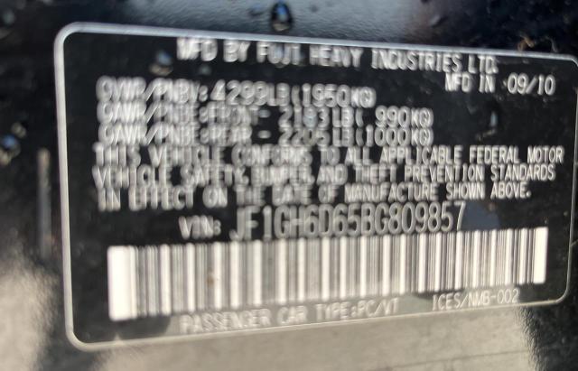 Photo 10 from auction – 2011 SUBARU IMPREZA OU with VIN JF1GH6D65BG809857